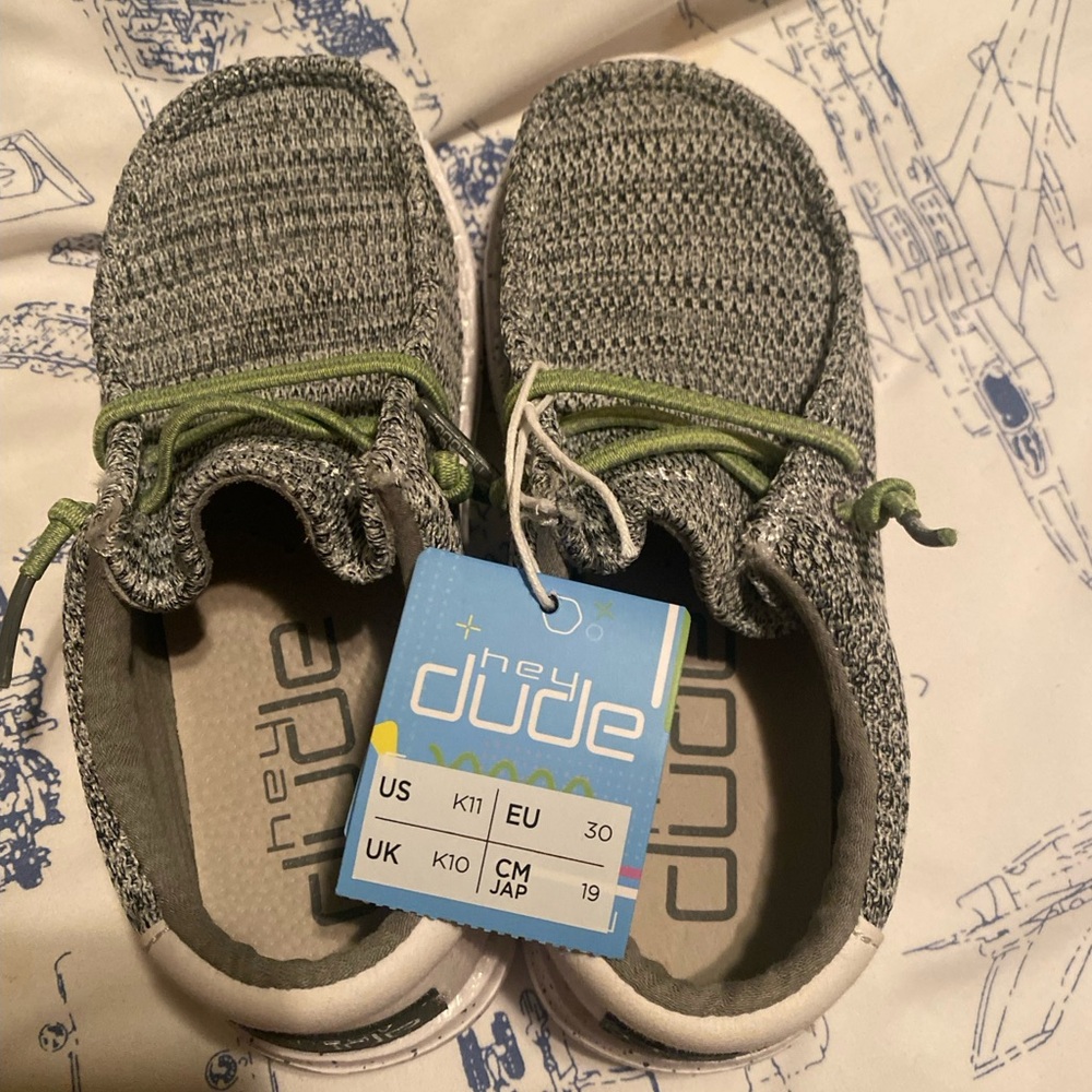Hey Dude - Walley youth Sox stone white size kids 11